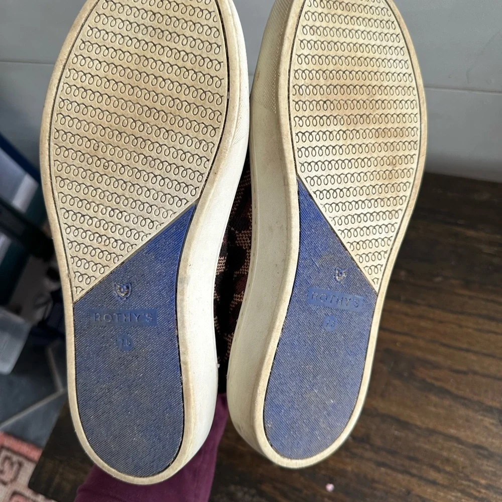 Rothy Chelsea Leopard Print Slip-On Sneakers - Picture 2 of 2